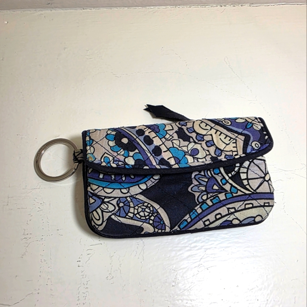 Vera Bradley ID Holder & Change Purse w Key Ring